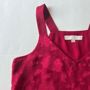 SEXY RED FLORAL CAMI/TOP